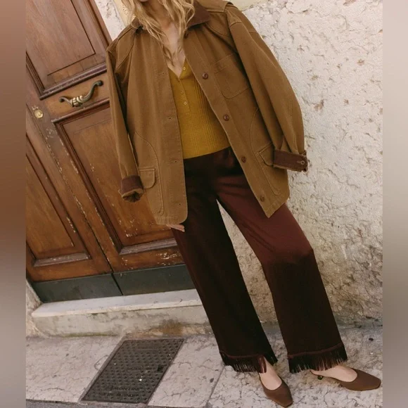 NEW NWT DÔEN Pascual Quilted Jacket Willow Bark Floral Cotton Size L - Picture 6 of 13